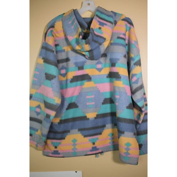 Vintage Denim RepublicRare Pastelle Tribal Hoodie - Size Large - Picture 4 of 4